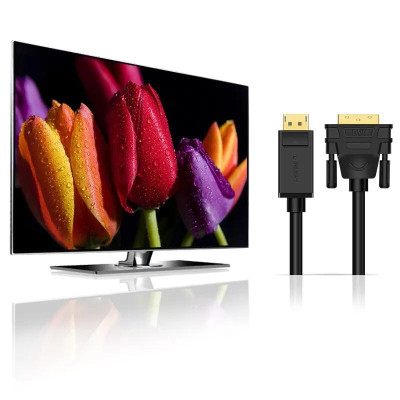 Ugreen UG10243DP103TK 1.5M màu Đen Cáp chuyển đổi DP sang DVI 24 + 1 Hỗ trợ độ phân giải 1920x1200 - HÀNG CHÍNH HÃNG