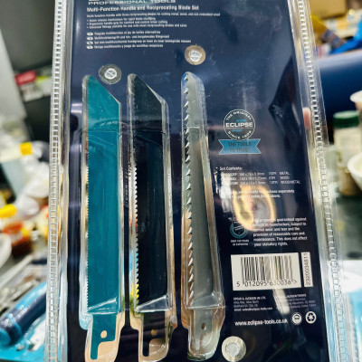 Bộ Tay Cầm Đa Năng Cho Lưỡi Cưa Lọng Máy (kèm 3 lưỡi cưa kloại v gỗ, kim loại, gỗ) EMFH4PS Eclipse