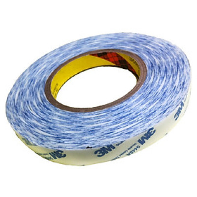 Băng keo 2 mặt 3M Double Coated Tissue Tape 9448A 20mmx50m(Trắng phối xanh)