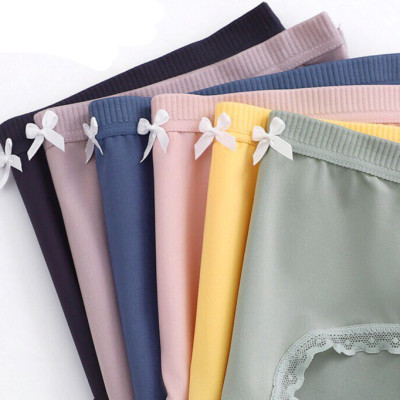 combo 5 chiếc quần lót thun cotton kháng khuẩn đính nơ siêu xinh fom từ 45-58kg