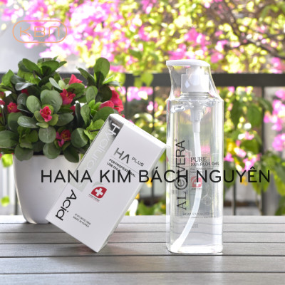 Combo Siêu Cấp Ẩm HA Plus 100ml Và Gel Lô Hội Aloevera Tặng 50g Mặt Nạ Dẻo (Hàng Chính Hãng)