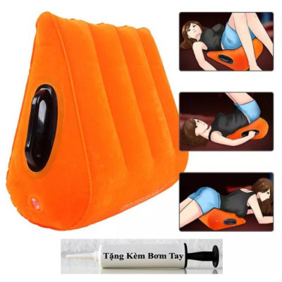 Gối Tựa Lưng Bơm Hơi Bằng Pvc Dành Cho Cặp Đôi Chơi Game, Ghế Tình Yêu Bơm Hơi Đệm Hông Cao Cấp Bền Dày