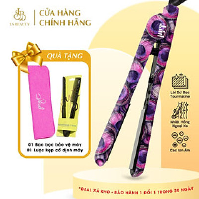 Máy Ép Tóc Lõi Sứ PYT Ceramic Styling Tool (2 trong 1) - Họa Tiết Đuôi Công - Nhiệt Hồng Ngoại Xa - Máy Duỗi Tóc Đa Năng Có Thể Duỗi Uốn Lọn Hoặc Uốn Cúp