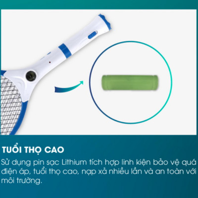 Vợt bắt muỗi điện tử Model: VBM RD.02
