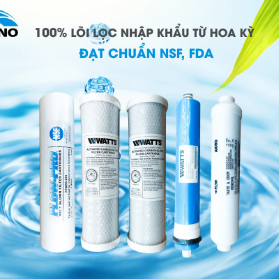 Máy lọc nước RO tủ kính cường lực Kapano 10 lít/giờ RO5-USA-50B - Hàng chính hãng