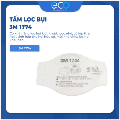 Tấm lọc bụi 3M 1744 dùng cho mặt nạ 3M 3100/3200