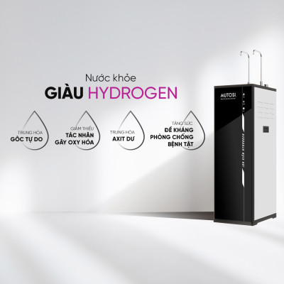 [Miễn phí vận chuyển & lắp đặt] Máy lọc nước Nóng - Lạnh - RO - Ion Kiềm Hydrogen. Hàng chính hãng Mutosi MP-S1021H - 10 cấp lọc, 2 vòi 4 chế độ nước