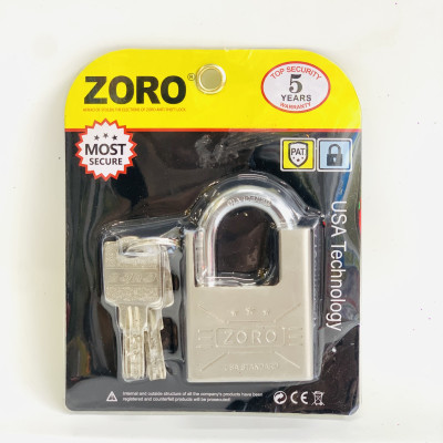 Ổ khóa chống cắt ZORO 5 phân chìa muỗng càng chống cắt - khóa bấm công nghệ mỹ chống cắt càng