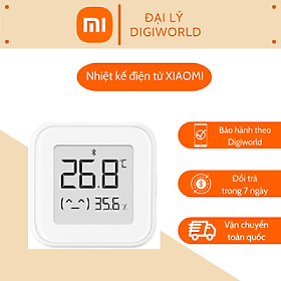 Đồng hồ cảm biến nhiệt độ và độ ẩm Xiaomi - Hàng chính hãng - MI Temperature and Humidity Monitor 2 khả năng đo cực chính xác