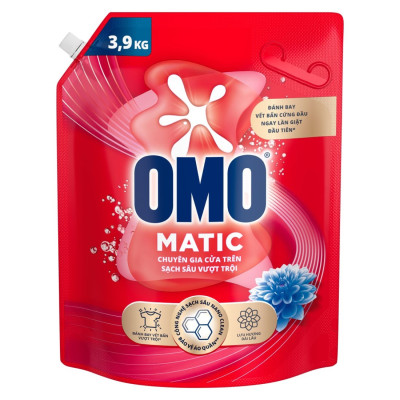 Túi Nước Giặt Omo Matic Cho Máy Giặt Cửa Trên Sạch Sâu Vượt Trội Khử Mùi Toàn Diện 3.7KG