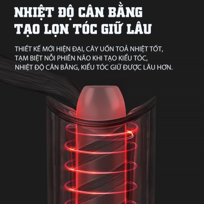 Máy Uốn Tóc Tự Động Thông Minh Thế Hệ Mới - Hàng chính hãng