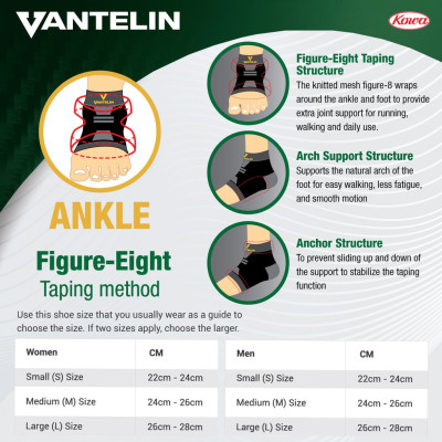 Băng Bảo Vệ Khớp Cổ Chân Vantelin Ankle Support size L