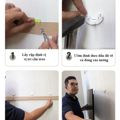 Bảng lỗ Pegboard Dola Home kim loại cao cấp treo tường. Phù hợp đặt ở góc làm việc, trang trí nhà cửa