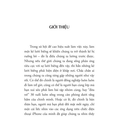 Triết Lí Của Người Lười Biếng