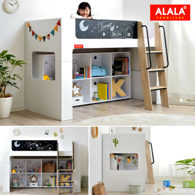 Giường ngủ trẻ Em ALALA/ Miễn phí vận chuyển và lắp đặt/ Đổi trả 30 ngày/ Sản phẩm được bảo hành 5 năm từ thương hiệu ALALA/ Chịu lực 700kg