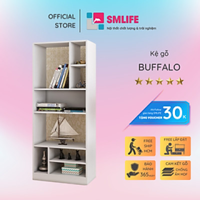 Giá sách gia đình phong cách hiện đại SMLIFE Buffalo