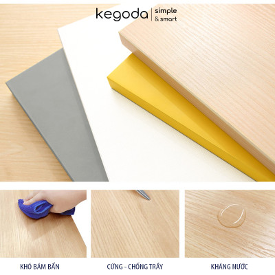 Tủ Sách 3 Ngăn Có Hậu Thiết Kế Dạng Đợt Di Động, Dễ Dàng Điều Chỉnh Thương Hiệu KEGODA KGD36