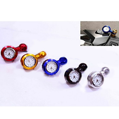 SIÊU HOT - Dong ho gan guong xe may,Đồng hồ thời gian gắn xe máy,mô tô tiện ích 206665 (đen)