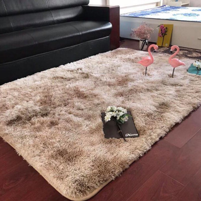 Thảm lông loang 1m6*2m cao cấp kèm Thảm chân cùng màu