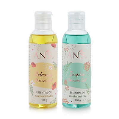 Combo Gel tắm tinh dầu thư giãn Relaxing và Inspire 100g AN