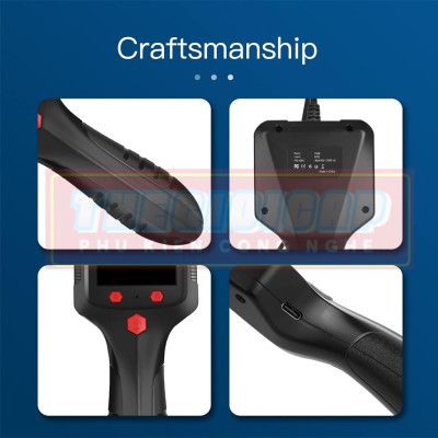 Camera Nội Soi Công Nghiệp Màn Hình 2.4 inch 1080P Kỹ Thuật Số Chống Nước IP67 Dây Cứng P100 - Hàng Nhập Khẩu