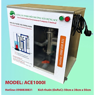 (Hàng chính hãng) Máy lọc nước thải Litero ACE1000I xử lý nước thải Phòng khám chuyên khoa tai – mũi – họng công nghệ oxy hoá bậc cao kết hợp lọc nano và than hoạt tính 1 bộ