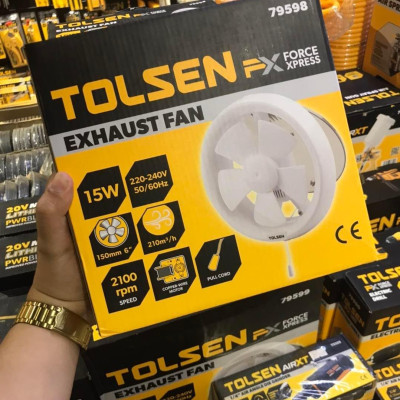 QUẠT THÔNG GIÓ 150mm, 6 " TOLSEN 79598 - HÀNG CHÍNH HÃNG