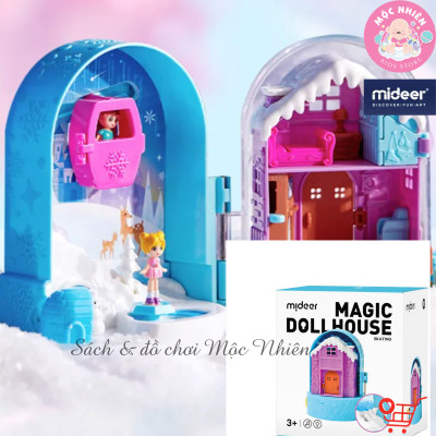 Nhà búp bê mini có âm thanh - Mideer Magic Dollhouse - Mô hình ngôi nhà kẹo ngọt cho bé gái 2 3 4 5 tuổi