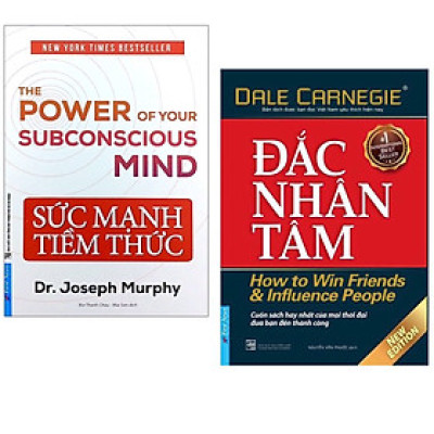 Combo 2 cuốn sách cực hay về kinh tế :  Đắc Nhân Tâm + Sức Mạnh Tiềm Thức 2021 (Tặng Kèm Bookmark Happy Life)