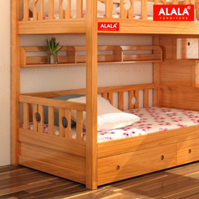 Giường tầng ALALA114 Cao Cấp/ Miễn phí vận chuyển và lắp đặt/ Đổi trả 30 ngày/ Sản phẩm được bảo hành 5 năm từ thương hiệu ALALA/ Chịu lực 700kg