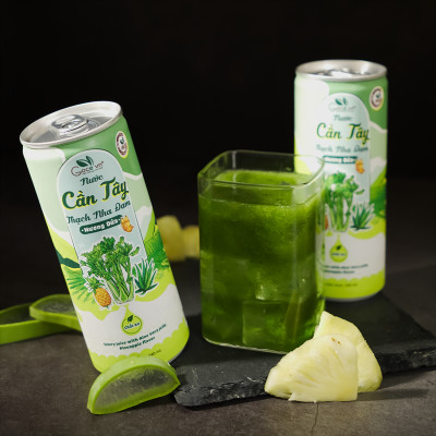 Nước cần tây thạch nha đam hương dứa Goce - 240ml