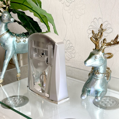 Đồng hồ để bàn Nhật Bản Rhythm 4RP772WR19 Kt 17.8 x 21.3 x 7.6cm, 750g Vỏ nhựa, Dùng Pin