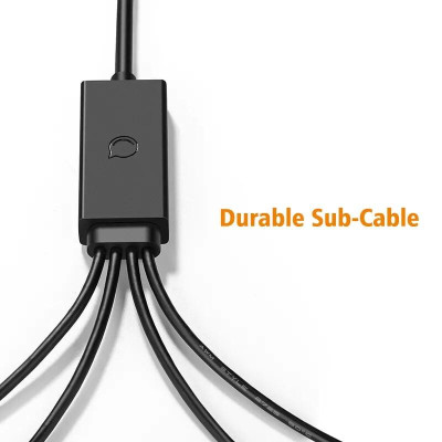 Ugreen UG30769US229TK 1.5M màu Đen Cáp chuyển đổi USB 2.0 sang 2 đầu COM cao cấp - HÀNG CHÍNH HÃNG