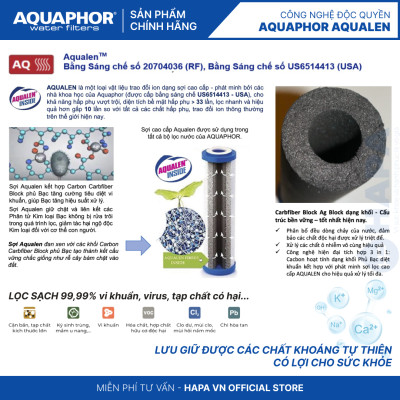 Máy Lọc Nước AQUAPHOR CRYSTAL H Chuẩn Nước Khoáng Uống Trực Tiếp, Công Nghệ NANO Aqualen, Không Dùng Điện - Nhập Khẩu Châu Âu , Hàng Chính Hãng
