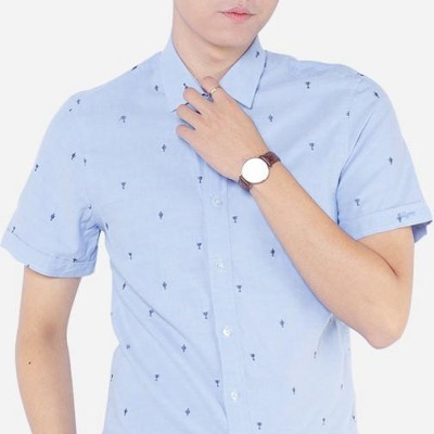 Áo Sơ Mi Nam Cộc Tay Aligro ALGS-C42 - Xanh Da Trời