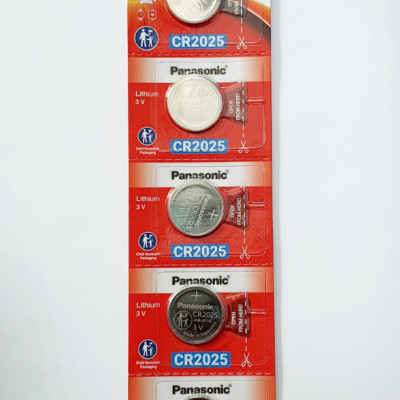 Vỉ 5 Viên Pin CR2025 ( CR 2025/5BE x 1 Vỉ ) Panasonic Lithium 3V - Hàng Chính Hãng