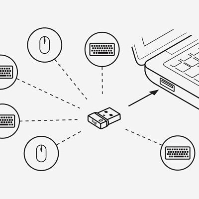 Thiết bị nhận tín hiệu logitech (Bolt USB Receiver) - Hàng chính hãng