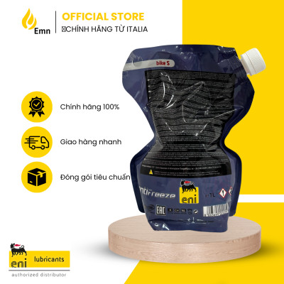 (HCM) Nước Mát pha sẵn ENI ANTIFREEZE BIKE S 1L, màu hồng (Nhập khẩu Ý)