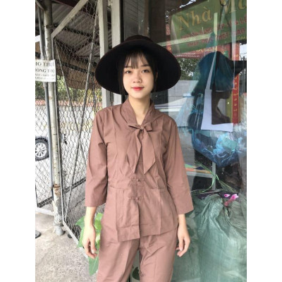 ĐỒ LAM ĐI CHÙA  PHÁP PHỤC PHẬT GIÁO CỔ NƠ