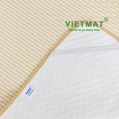 Size trải giường Tấm lót chống thấm cho bé cotton 4 lớp SIÊU VIỆT (SUPERMAT)