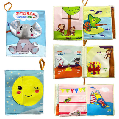 Sách vải Bé thấy gì nào? - Tương tác song ngữ cho bé học kĩ năng so sánh - Pipovietnam