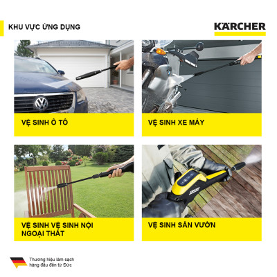 Máy phun rửa áp lực cao Karcher K 2 Power Control Car & Home
