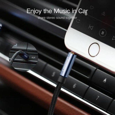 Ugreen UG10689AV112TK 5M màu Xanh Cáp âm thanh 2 đầu 3.5mm dương - HÀNG CHÍNH HÃNG