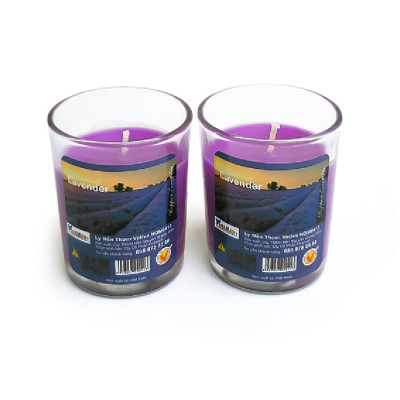 Hộp 6 ly nến thơm votive Eden Candle FTRAMART EDC0016 Lavender (Hương oải hương)