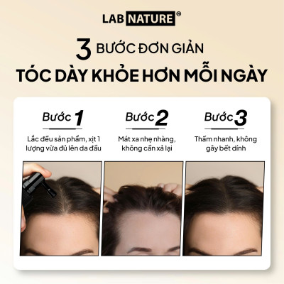 [MỚI] Xịt Ngăn Rụng Tóc, Làm Dày Tóc Lab Nature Hair - Loss Spray 100ml - Dành cho tóc thưa, mảnh