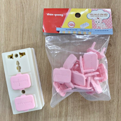 Nắp che lỗ cắm điện Điện Quang ĐQ OPC 20 cái/gói (màu hồng)