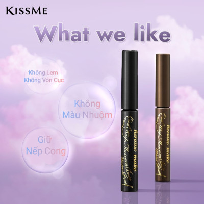 Combo Mascara Chuốt Cong Tơi Mi Và Tẩy Trang Mi Kissme Heroine Make