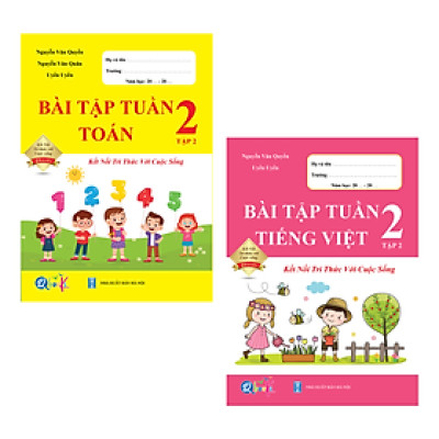 Combo Bài Tập Tuần Toán, Tiếng Việt Lớp 2 - Kết Nối Tri Thức