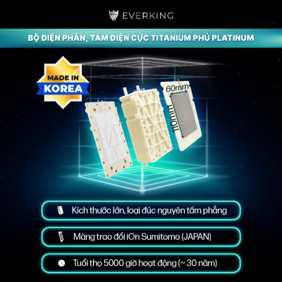 Máy Lọc Nước Điện Giải iON Kiềm EVERKING EKPrime-1411 - Hàng Chính Hãng