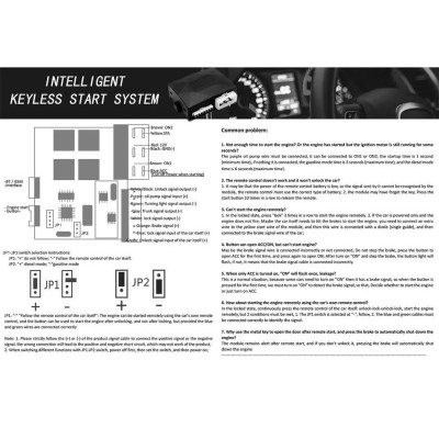 Bộ Đề Nổ Ô Tô Từ Xa Start Stop Bản V2 – Mẫu Mới Cao Cấp, Thông Minh, Lắp Được Cho Mọi Xe